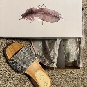 Jessica Simpson Silver Sandals